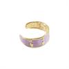 Heart Glazed Enamel Bracelet Geometric Arm Ring Bohemian Women's Hand Bracelet  Gold Jewelry
