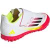 Adidas F50 Club Vel TF Comfortable Non-Slip Durable Low-Top Soccer Shoes Kids Soccer Shoes White Black Bright-Yellow-Fluorescent IE1314