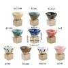 Creative Vintage Ceramic Coffee Mugs 100ml with Base Afternoon Tea Cup Triangular Cone Shape Coffee Cup Home