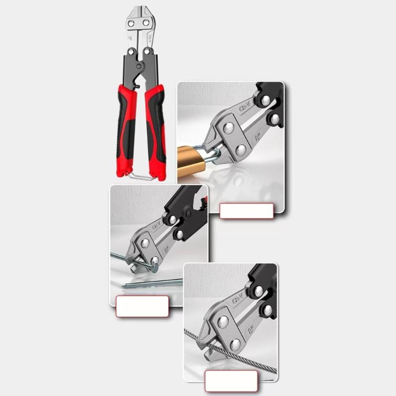 Болторез пружинный сверхмощный резак для проволоки и тросов резак для проволоки прецизионная резка эргономичная рукоятка для труднодоступных мест