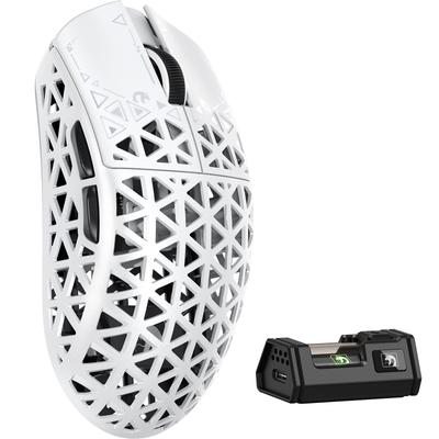 MAMBASNAKE M5 Ultra Беспроводная игровая мышь из углеродного волокна, Беспроводная Nordic52840, Сверхлегкая 39 г±3 г (PAW3950MAX), 8000 Гц, 2,4 г/Bluetooth/USB-C,
