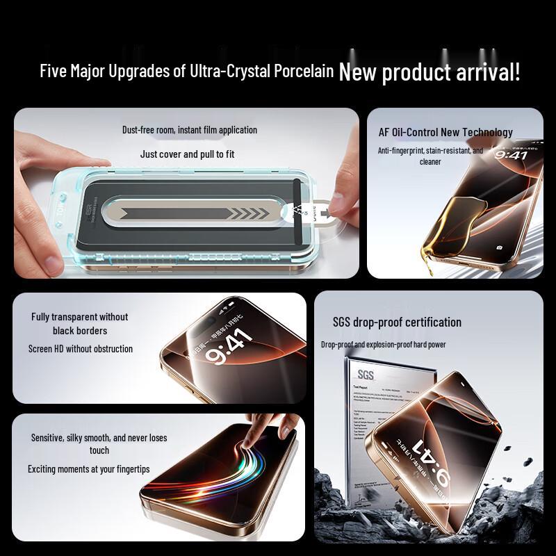 ESR iPhone 16 Pro Max Tempered Glass Screen Protector