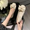 Bow Low-heeled Single Shoes Women's 2025 New Shallow Spring and Autumn Soft-soled Shoes Women's Shoes New