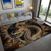 Dragon With Rose Pattern Pringting Rug Non-slip Rug Floor Mat Doormat Carpet for Bedroom Living Room  Kitchen Mats for Floor