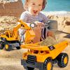 Yellow Car Toys Retro Classic Vehicle Engineering Models Cars Excavator Crane Dump Truck Forklift Kids Car Toys For Boys