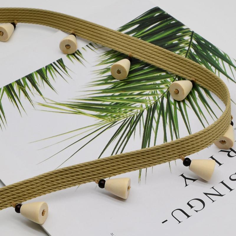 3/6 м подвеска из деревянных бусин в японском стиле с кисточками, бахромой, кружевной отделкой, кромкой, обивкой своими руками, люстрой, скатертью, занавеской, декоративным аксессуаром
