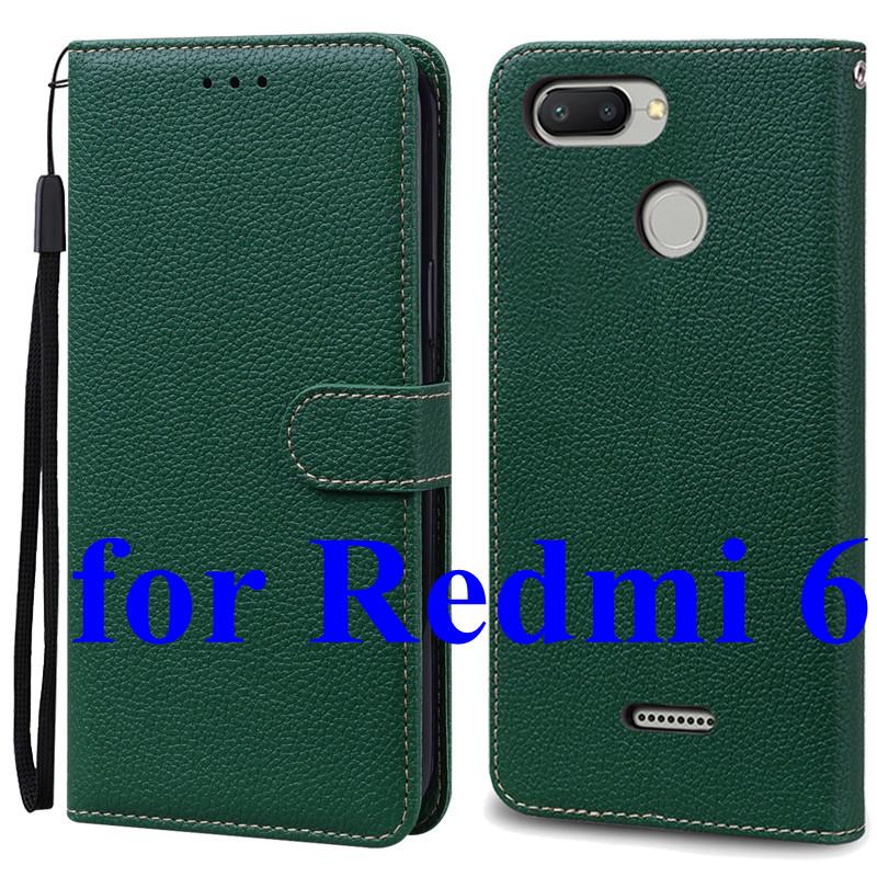 Mi 6 Case For Xiaomi Mi 6 Case Redmi 6 Leather Wallet Flip Case For Xiaomi Redmi 6 Mi6 Phone Case Redmi6 Cover Fundas Shell Bags
