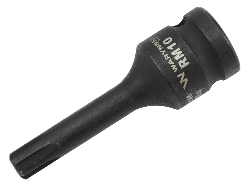 Impact socket, 1/2" ribe RM10 made of CrMo steel, Waryński