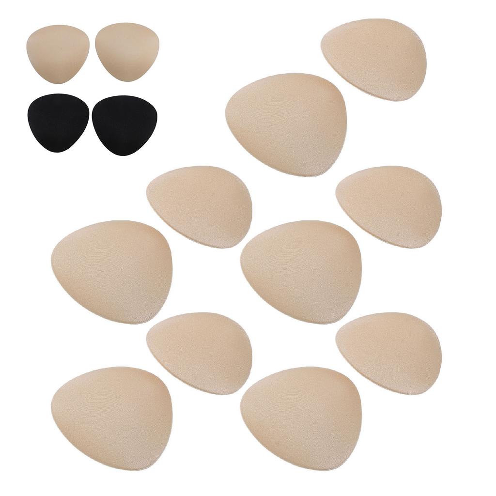 5 пар вставок для бюстгальтера для купальника, треугольные толстые удобные дышащие вставки для бикини