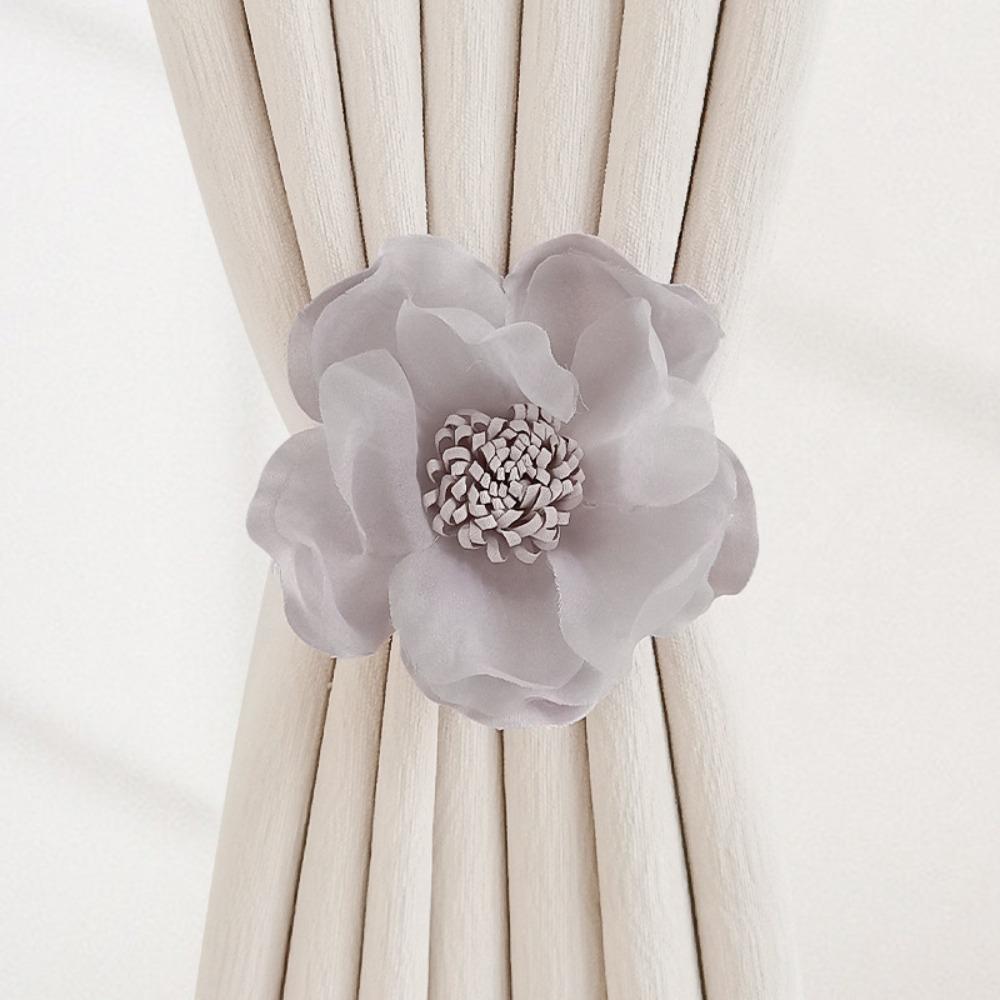 Magnetic Curtain Strap Flower Shape Curtain Fixer Clip Curtain Hanging Rope Home Decoration