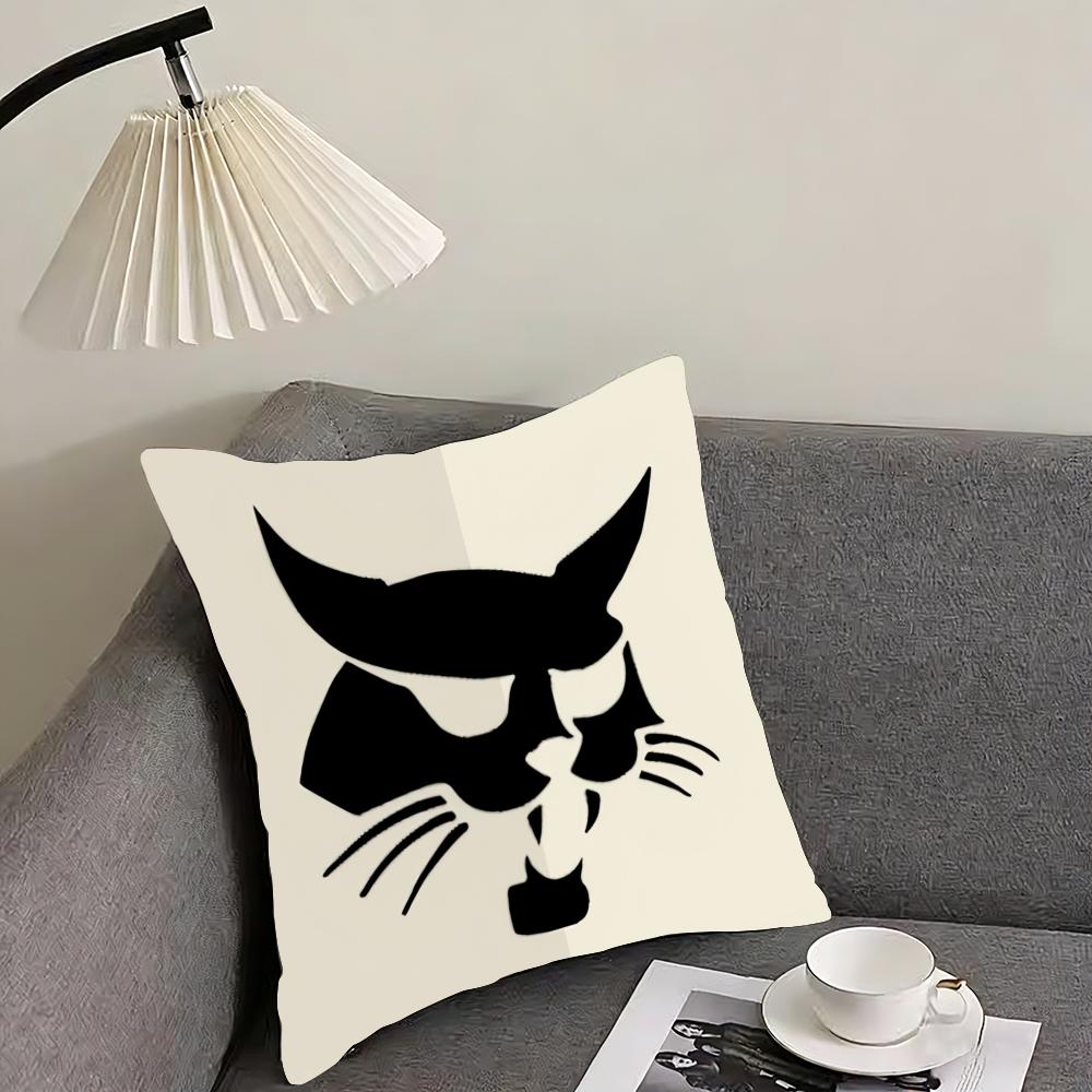 Car Cool BBobcat Cushion Cover Elegant Comfort Pillowcase Sofa Bed Doublesided Printed Invisible Zipper Home Decor