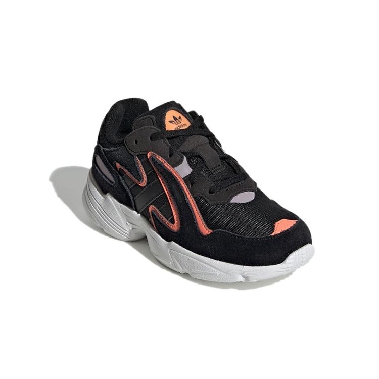 (PS) adidas Yung-96 Chasm Shoes  'Core Black Semi Coral' Kids' EE7556