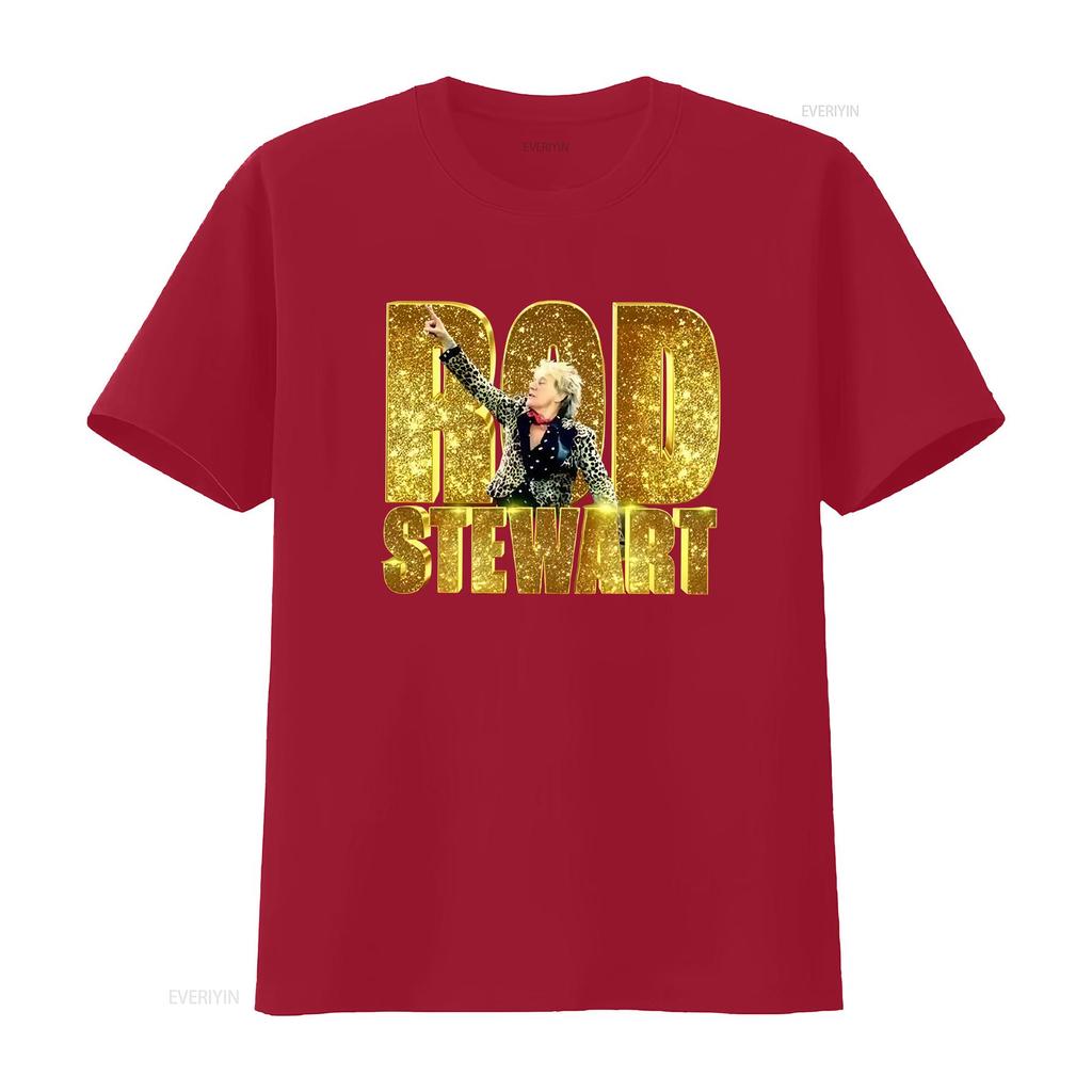 Rare Rod Stewart 2025 Black Cotton All Size S 345xl T Shirt Hrn168 Vintage Washed Soft Designer Clothes Comfortable Vintage