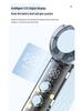 Мини-карманный вентилятор CrossT242: Светодиодный дисплей, Ночник, Прозрачный дизайн меха, Высокоскоростной, Умная зарядка.