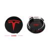 Автомобильная наклейка Tesla 4 шт. 56 мм Наклейки-заглушки центральных колпачков ступиц колес автомобиля Значок Наклейка Автоаксессуары Для Tesla Model 3 Model