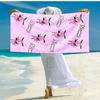 Personalized customized proof beach towel with Courage the Cowardly Dog pattern - soft, absorbent, quick-drying, perfect swimming, camping&bathing