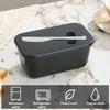 Прочная пластиковая полипропиленовая масленка с крышкой | В комплект входит нож для масла, который легко очищается, герметично закрывает емкость для масла на столешнице или холодильнике, необходимые принадлежности для выпечки