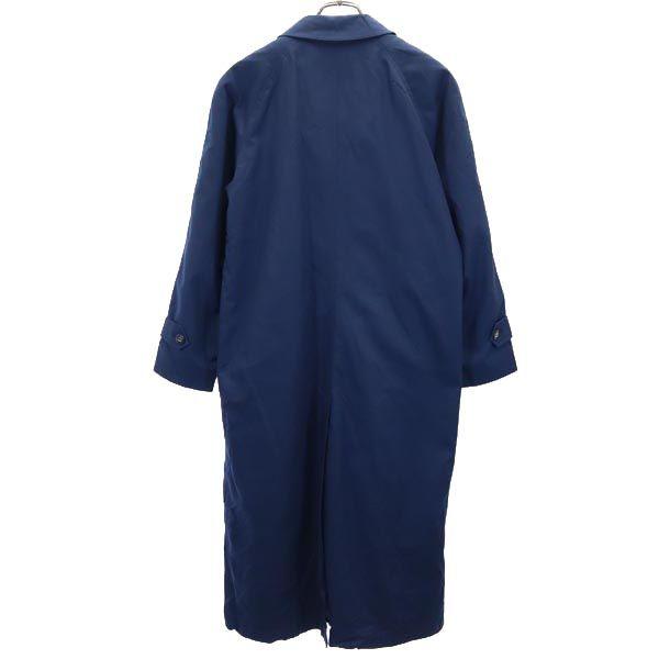 LONDON FOG Винтажное пальто 80-х годов с длинным рукавом и воротником из нержавеющей стали 10-M темно-синий система женское б/у