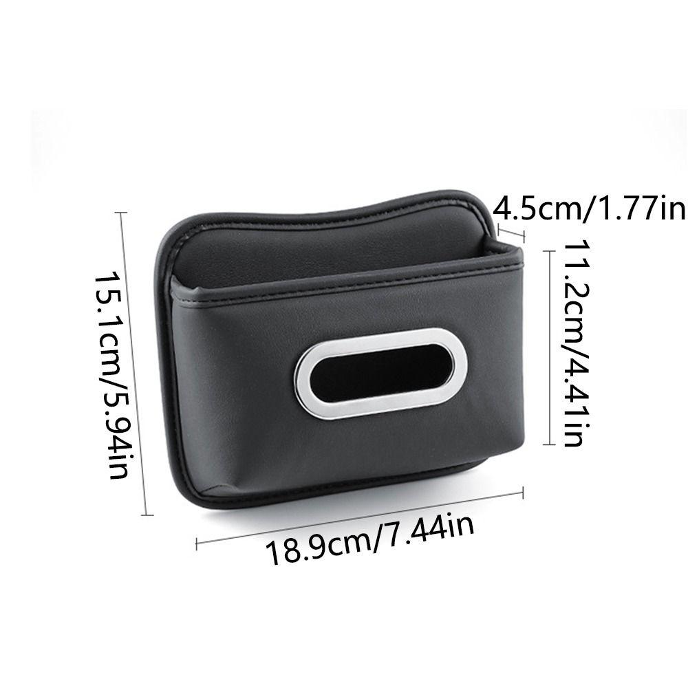 Липкий дизайн Автомобильный органайзер для салфеток на спинку сиденья Большая вместимость Кожаный органайзер для салфеток в автомобиль Путешествия