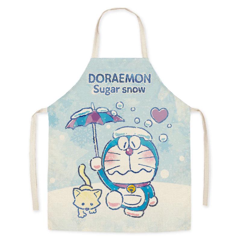 Милый фартук Doraemon для дома, кухни, супермаркета, кейтеринга, магазина молочного чая