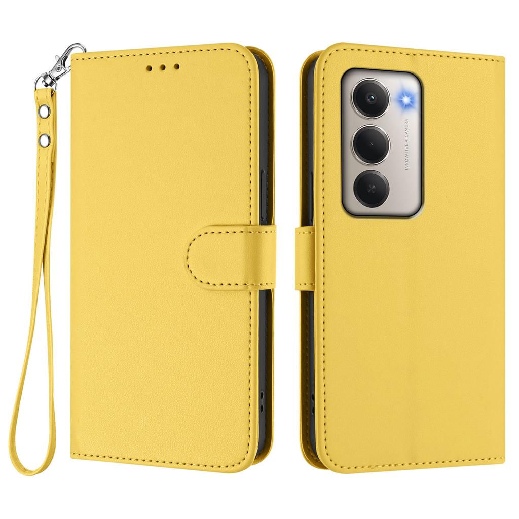 For Xiaomi Redmi 15 4G (EU) (171mm) Leather Case Wallet Stand Phone Cover with Wrist Strap
