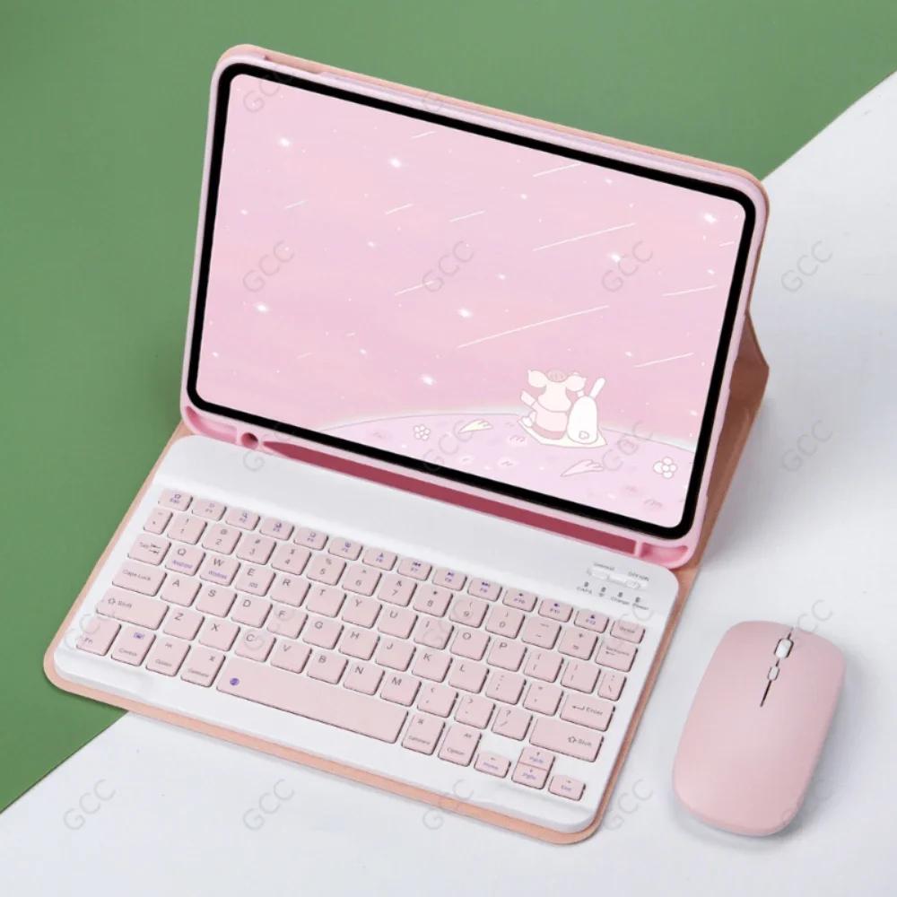 Чехлы-клавиатуры для планшетов для нового iPad 11-го A16 2025 Чехол со слотом для карандаша для iPad 10-го 9-го 8-го Air 6 5 4 Air 3 Pro 11 4-го 3-го
