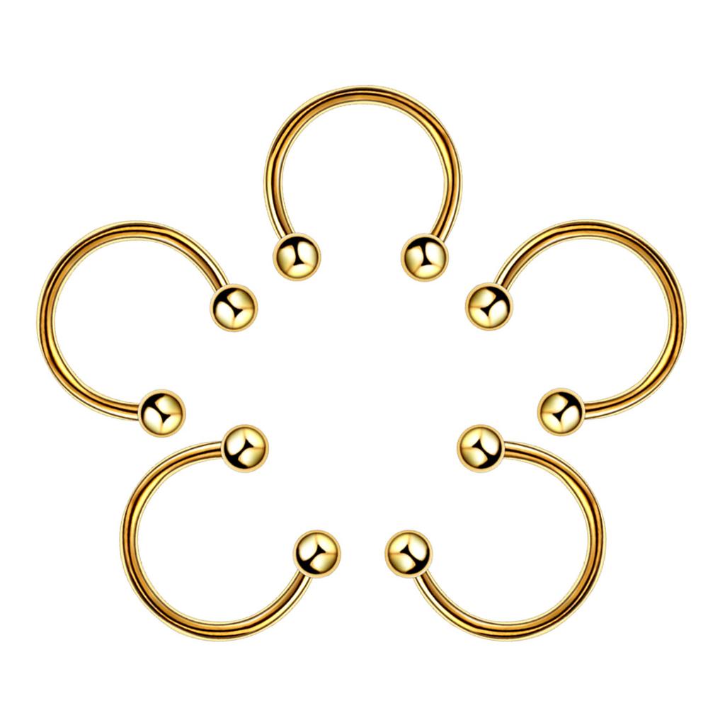 Simplicity Lip Labret Ring Clicker Piercings Tragus Nose Hoop Ear Stud Septum Surgical Steel Cartilage Seamless Body Jewelry Titanium Steel Sexy