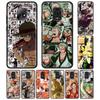 One Piece Japan Anime Phone Case For Xiaomi Redmi Note 9S 8 9 8T 7 9C 9A 7A 6A 8A K30 Pro Black Soft Housing Mobile Cover