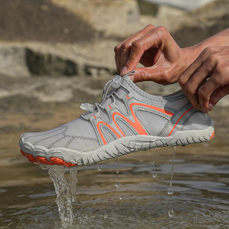 Уличная быстросохнущая пляжная обувь с пятью пальцами, легкая амфибийная обувь для ходьбы по воде, обувь для рафтинга, нескользящая обувь для ручьев, обувь для снорклинга