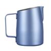 Нержавеющая сталь прочный молочный вспениватель чашка кофе для кухни отеля вечеринка(синий)