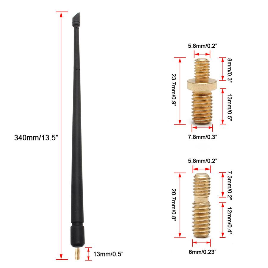 13" Antenna for Jeep Wrangler JK, JL, Rubicon