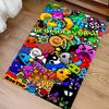 1pc Geometry Dash5 Print Area Rug - Soft, Washable Non-Slip Indoor Mat for Office Chairs, Living Room, Home Office Decorative Rug