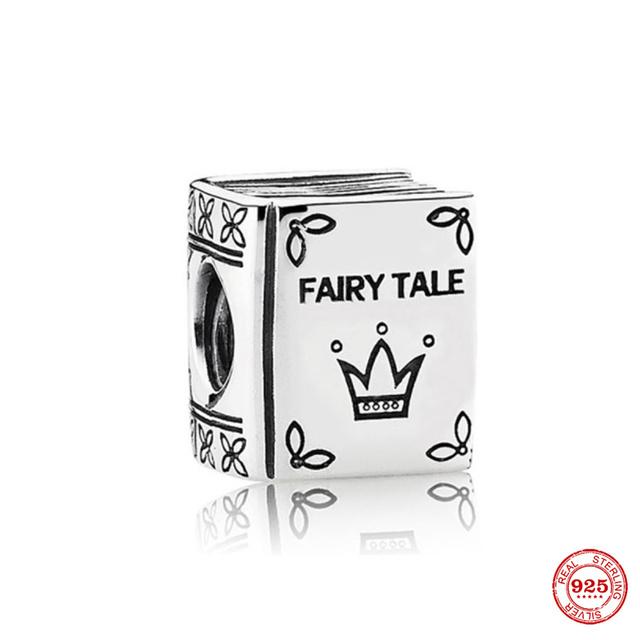 Новые ювелирные изделия из стерлингового серебра 925 пробы, подвеска для дома, пара, кулон, книга, бусина, подходит для женщин, оригинальный браслет, подарок