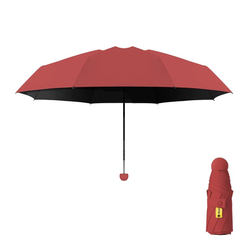 Мини-зонтик, переносной, виниловый, солнцезащитный, защита от ультрафиолета, зонт от непогоды и дождя, 50% зонт для печати