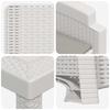 Garden Dining Set 5 pcs. White and Light Grey PP