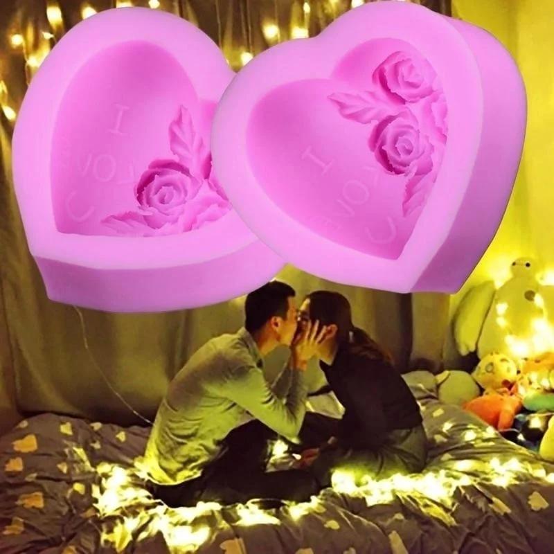 Силиконовая форма для мыла в форме сердца, инструменты для украшения мастики и торта, силиконовая форма для мыла, силиконовая форма для торта, подходящие кухонные инструменты для дома