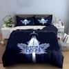 "Toronto Maple Leafs Logo with CN Tower" Print Bedding Set Duvet Cover Pillowcases (1* Duvet Cover 2* Pillowcases Do Not Include Comforter)