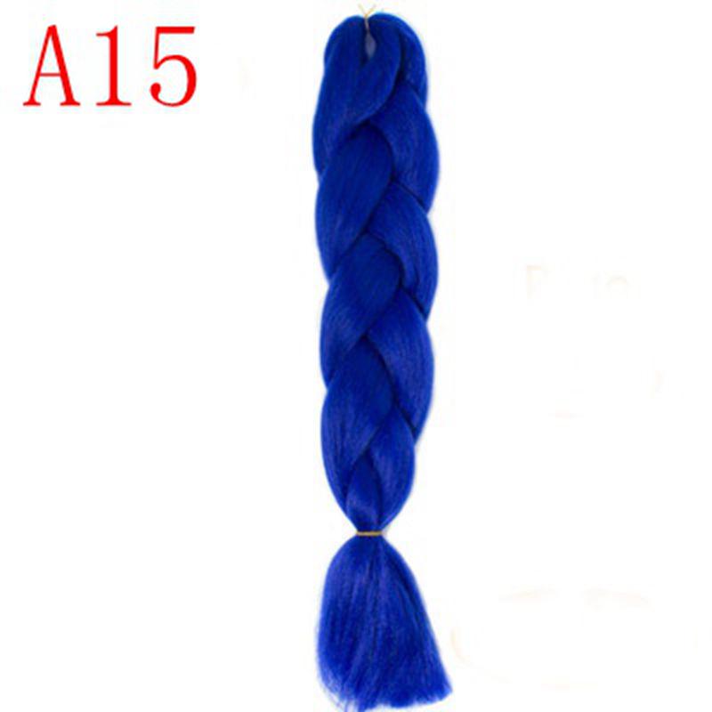 Ombre Hair Jumbo Braids Волосы Синтетические наращивания волос для женщин Розовый Красный Синий 102 Доступных цвета