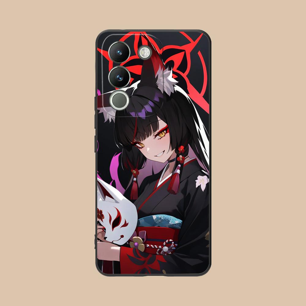 Blue Archive Kosaka Wakamo Phone Case for VIVO V60 V50 V40 V30 V29 V27 V25 V23 Pro Lite 5G Colorful Printing Cover Pretty Luxury