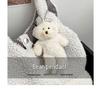 2025 Plush Teddy Bear Shoulder Bag: Cute Ears, Large Capacity, Winter Trend, Lazy Style Handbag for Women