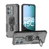 Для Xiaomi Redmi 15C 4G (США) (173мм)/Xiaomi Redmi 15C 5G (США) (173мм) Чехол для телефона WANLONFENG PC TPU Задняя крышка Подставка с закаленным стеклом