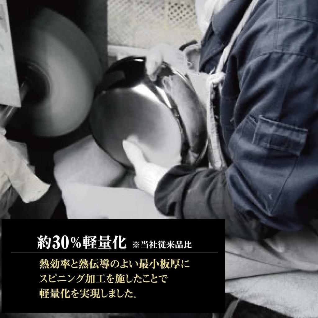 Hokuriku Aluminum Frying Stainless Compatible with Made In Fully Structure Makes It Extremely Compatible with IH Cooking Heats Making Dishes Delicious