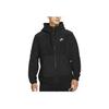 Nike Sportswear Style Essentials+ Logo Embroidered Velour Hooded Jacket Men Jackets Black DD4883-010