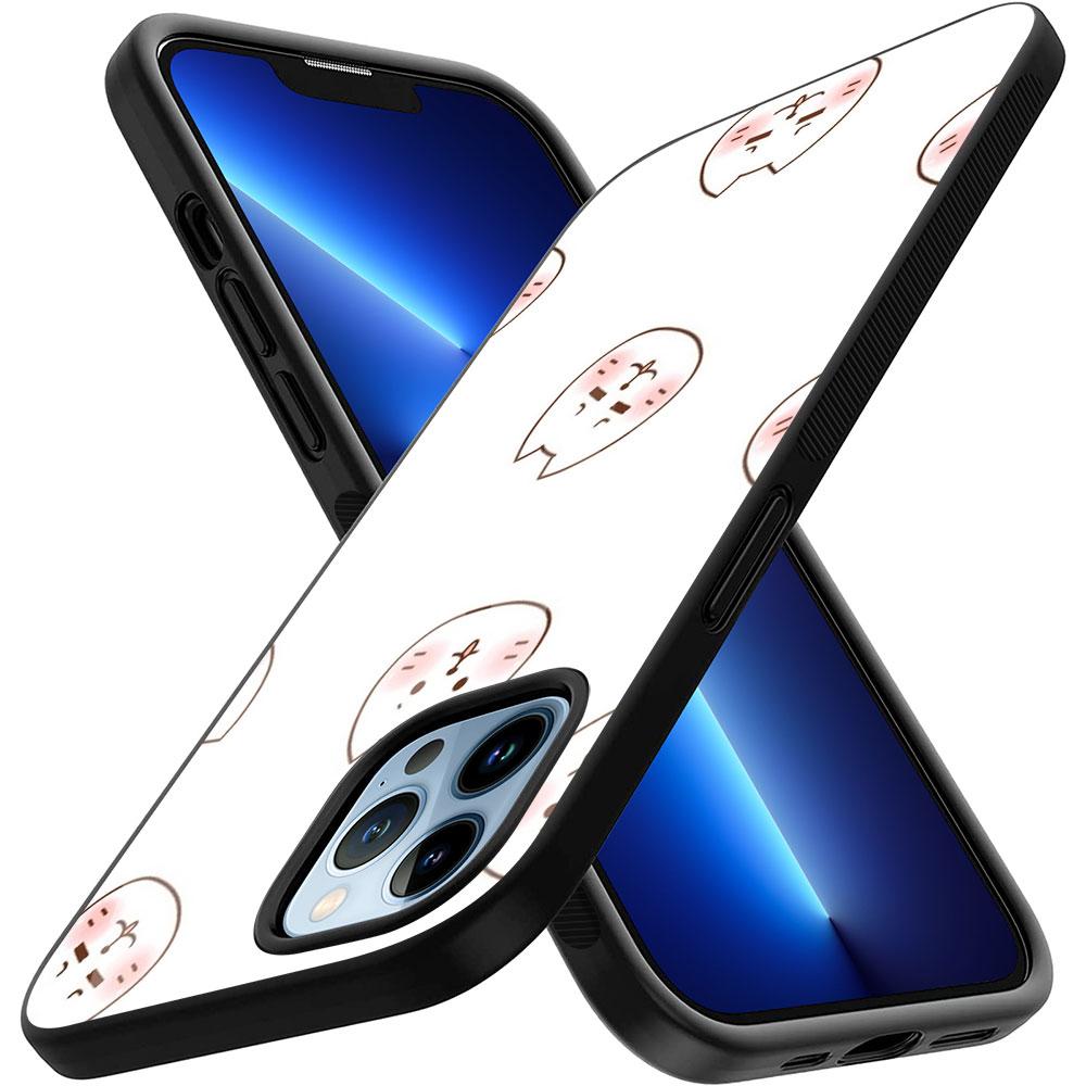 Cute Rabbit Animal Glass Case For Iphone 13 14 12 Pro Max Mini Xs Xr X Cover For Iphone 7 8 6s Plus Se 2022 11 Protection Shell