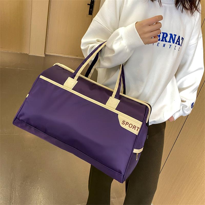 2025 Новая Простая Модная Туристическая Сумка для Отдыха, Сумка для Багажа для Путешествий на Короткие Расстояния, Водонепроницаемая из Оксфорда, Большой Вместимости, Спортивная Фитнес-Сумка Унисекс, Сумка для Йоги