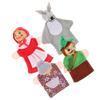 Mini Hand  Finger Puppets Cartoon Animal Puppets Toy Animal Puppets for 3 Pcs/4Pcs Role Playing