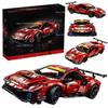 1684PCS Technical 488 GTE Champion GT Performance 1:8 Scale Racing Car Model Building Kits Sport Car Toy 42125 Collectible Decor