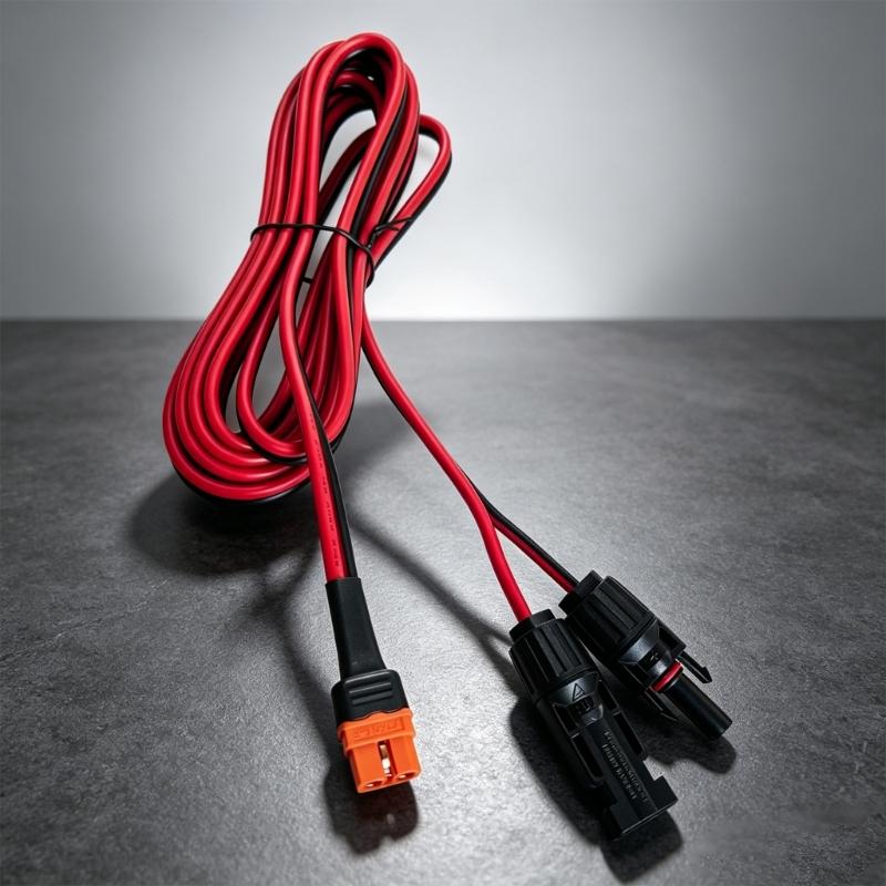 Кабель для солнечной зарядки XT60I (мама), провод PVC 10 AWG для зарядки портативных электростанций и подключения к солнечным панелям