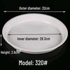 Thickened Round Plastic Flower Pot Water Tray - Large Draining Base for Succulents & Golden Pothos.