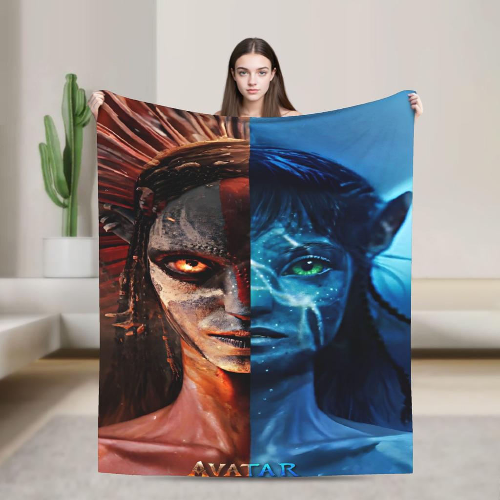 Cartoon Avatar Movie Blanket Fleece Summer Air Conditioning  Multi-function Lightweight Throw Blanket for Bed Car Quilt